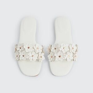 Ardene White Floral Sandals